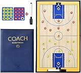 CREADY Tafel Basketball Trainer | Geschenk Basketball Trainer mit Magneten | Taktikmappe Basketball | Basketball Taktiktafel | Basketball Geschenke | Basket-Tafel