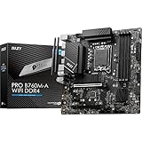 MSI PRO B760M-A WiFi DDR4 Mainboard Micro-ATX - Unterstützt Intel Core Prozessoren der 12., 13. & 14. Gen., LGA 1700, DDR4 Memory Boost 5333+MHz/OC, PCIe 4.0 x16, M.2 Gen4, 2.5G LAN, Wi-Fi 6E