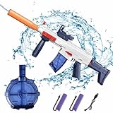Elektrische Wasserpistole, 434+58cc Große Kapazität Automatische Wasserpistole, Automatik Wasser Spielzeug Pistolen für Kinder Erwachsene Sommer Schwimmbad Party Strand im Freien (Scar)