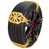 Auto Schneeketten, Universal Winter Reifenketten Schneeketten Für Autoreifen, Notverdickte Auto SUV LKW Reifen Schneeketten Für 195 205 215 225 235 245 50/55/60/65 R15 R16 R17 R18 (Φ165-275 Mm）