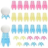 Haisheng 27 Stück Golf Tees Kunststoff, Golf-Simulator-Tees, 18 Hoch und 9 Kurz Golf Simulator Tees, Bunt Winter Tees Golf, Golf Matten Tees, Golftees für Winterrasen und Driving