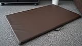 Hundebettenmanufaktur Hundematte Hundematratze Matte beidseitig Kunstleder Schaumstoff 3 cm (90 cm X 60 cm, braun)