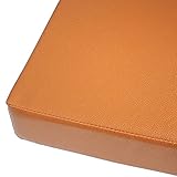 Bankkissen, wasserdicht, PU-Leder, Braun, 130 x 30 x 5 cm, Outdoor, Garten, Esszimmer, Terrasse, Schaukelstuhl, Polsterauflage, Reißverschluss, 2-/3-Sitzer, bequemes Sitzkissen
