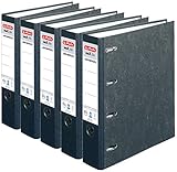 Herlitz Doppelordner maX.File Nature Twin, A4, 7 cm Rückenbreite, 2 x A5 quer, schwarz (5, Pappe)