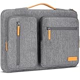 DOMISO 17 Zoll Laptoptasche 17,3 Zoll Laptop Tasche Hülle Laptophülle Business Laptop-Taschen Notebooktasche Damen für HP Lenovo Asus Acer Wasserdicht Notebook Schutzhülle für Herren Damen,Grau