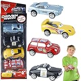 Cars Spielzeug Geschenkset, 4 Stück Kleine Spielzeugautos Mini Auto Set Wheels Autos Mini Cast Car Spielzeugautos Set Spielzeug Autos 3 4 5 6 7 Jahren Kinderspielzeug Fahrzeuge Pull Back Geschenk