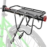 Fahrradträger hinten, 50 kg Kapazität, Schnellentriegelung, mit Reflektor, robuster Gepäckträger für die Rückseite des Fahrrads, passend für 24-29 Zoll Räder