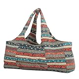 Keenso Yoga -Tasche Im Ethnischen Stil, Mattenträger mit Langen Gurten für Sport, Strand, Reisen, Verpacken und Lagerung