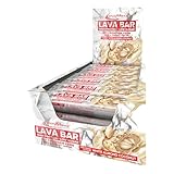 IronMaxx Lava Protein Bar - White Almond Coconut 18x40g | High Protein Riegel mit cremigem Kern & Mandel-Kokos-Topping | Zuckerarm & ohne Palmöl