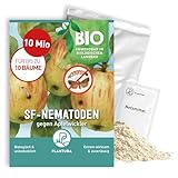 Plantura SF-Nematoden gegen Apfelwickler & Pflaumenwickler – 100% biologisch & hochwirksam, inkl. Netzmittel, Nützlinge aus Deutschland, 10 Mio für bis zu 5 große / 10 kleine Bäume