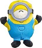 Schmidt Spiele 42730 Minions, Stuart lachend, Plüschfigur, 15 cm, bunt, M