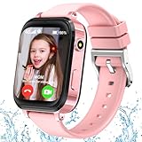 4G Smartwatch Kinder mit und Telefon & HD Video, Sprachchat, Gesichtsentsperrung, Schulmodus-Uhr für Kinder, Kinder Smartwatch mit GPS 5–15 Jahren Jungen und Mädchen Geburtstagsgeschenke Telefonuhr