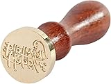 Retro Wachssiegel Stempel / Happy Birthday Farbe Holz Siegel / DIY Hochzeit Einladung Siegelwachs Dekorative / ausgefallene Grüße für Geschenkverpackung Einladung Buchstabe (A)