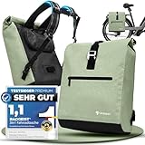 RADGEIST Fahrradtasche für Gepäckträger I Gepäckträgertasche & Rucksack I Fahrradtasche für Damen & Herren I Umhängetasche & Gepäcktasche für Fahrrad 20L Mint