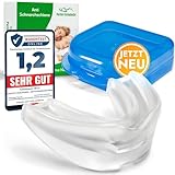 1 x Premium Aufbissschiene gegen Bruxismus - Schnarchschiene gegen Schnarchen - Schnarchstopper - Anti schnarch Knirscherschiene für Nacht - Schnarchfrei mit anti Schnarch Zahnschiene