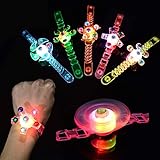 Hoiny 12 Pcs LED Leuchtspielzeug Partyartikel Set für Kinder,LED Blinkleucht Leuchten Armbänder,Kinder LED Flash Light Armband,für Weihnachten , Feiern Neujahrsparty, Geburtstag, Party, Hallowen.