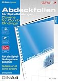 Genie 11185 Deckblätter (DIN A4; glasklar; 150 Micron; geeignet für alle Bindegeräte) 50 Stück transparente