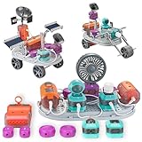 STEM Elektronik Baukasten ab 8 | 110 Experimente & 201 Bauteile mit Mikrofon/Infrarot/Lichtsensor | 15 3D-Modelle & Lernanleitung | Elektrotechnik Set für Physikspielzeug