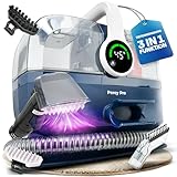 Waschsauger mit Dampffunktion - Polsterreiniger Gerät PRO – 1800W Nasssauger mit 13kPa Saugkraft – Teppichreiniger Waschsauger, Dampfsauger & Sofa Reiniger für Polstermöbel