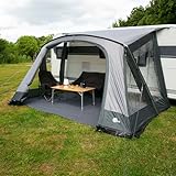 your GEAR Vorzelt Positano 330 - Wohnwagenvorzelt mit 4 Fenstern und großer Tür. UV 50+ Caravan Zelt mit Alu Gestänge