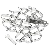ABOOFAN 1 Satz Drahtspanner Drahtseilspanner Stahldrahtwerkzeug Stahlseilspanner Rostfreier Draht Stahlkabel Ratschendrahtsiebe Für Zäune Einstellbar Spanndraht Eng Silver Eisen 10 Stück