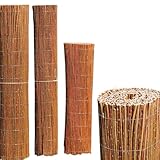 Weidenmatte in 5 Größen | Sichtschutz für Terrasse, Balkon, Garten – 80x300cm | Sichtschutzmatte aus Weide Balkonsichtschutz | natürlicher Sichtschutzzaun (80x500 cm)