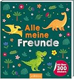 Alle meine Freunde – Dino | Mit über 300 Stickern: Freundebuch mit über 300 Stickern | für Kindergarten und Grundschule