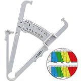 C.P.Sports Körperfettmessgerät Fat Caliper Körperfett Tester, Körperfettzange Körperfettanteil messen mit Tabelle, BMI, Anleitung in deutsch