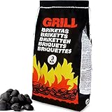 Deuba® 9 Kg Grillbriketts 3 x 3kg Holzkohle Grillkohle Holzkohlebriketts Holzkohlegrill Grill