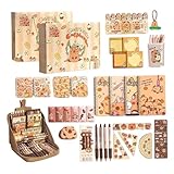 Süßes Papier Set,Mit Kugelschreiber Schulwaren,Cartoon Utensilien Set für Schüler - Zum Schreiben und Zeichnen für Kinder, und Lehrer zum Geburtstag und