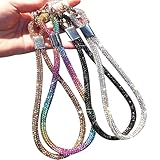 4pcs Luxus Diamant Handyband zum Umhängen Handgelenk Handykette Universal Handschlaufe Handy Kette Kurz Handyschlaufe Band für Handyhülle Handyketten Cellphone Lanyard Wrist Phone Strap Phone Charm