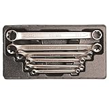 BGS 2268 | Doppel-Ringschlüssel-Satz mit E-Profil-Ringköpfen | 6-tlg. | SW E6 x E8 - E20 x E24 | gerade Form