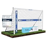 ELANI Fußballtor - wetterfest, sicher & rostfrei - 240x150cm - überall mitnehmbar & einfach aufzubauen - Fussballtor Kinder Outdoor, Fußballtor Kinder, Fussballtore für Garten Gross, Fußball Tor
