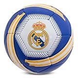 Hy-Pro Offiziell lizenzierter Real Madrid CF Cyclone Fußball, Größe 5, Training, Match, Merchandise, Sammlerstück für Kinder und Erwachsene, Blau