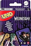 Mattel Games UNO Wednesday Kartenspiel für Kinder, Erwachsene, Spieleabende mit der Familie, Partys, Reisen und Camping, Spiel für Sammler, von der Serie inspiriert, JHB18