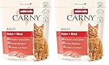 Carny Katzen Trockenfutter mit Huhn + Rind (1 x 350g), Getreide und Zuckerfreies Trockenfutter von animonda für ausgewachsene Katzen (Packung mit 2)