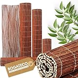 BOGATECO Weidenmatte Sichtschutz Zaun aus Holz |Gartenzaun 100 cm Hoch & 300 cm Lang | Perfekt Weidenzaun für den Garten, Balkon und Terrasse natürlicher Sichtschutzzaun