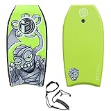 iBOARD Bodyboard, Bodyboard Leggero Con Nucleo in EPS, guinzaglio e Cinturino da Polso per Surf per Bambini e Adulti