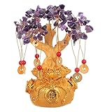 Garneck 1stk Kristallgeldbaum Benutzerdefinierte Leuchtreklame Amethyst Künstliche Hängepflanze Große Gefälschte Pflanze Künstlicher Christbaumständer Kunstpalme Im Freien Girlande Solar-