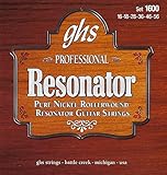 ghs Strings PURE NICKEL ROLLERWOUND RESONATOR 1600 Saiten für Resonator-Gitarre - Pure Nickel - 1600 Set: 016-056