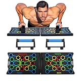 Liegestützgriffe Liegestützbrett - Faltbares Push Up Board für Zuhause, Tragbare Fitnessgeräte für Zuhause für Ganzkörper-Training, Multifunktionales Elite Rack für Effektive Push Ups
