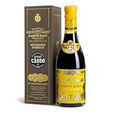 Giusti Quarto Centenrario Aceto Balsamico di Modena IGP – Balsamico-Essig aus Modena 4 Goldmedaillen Traditionsflasche in Geschenkpackung (1 x 0.25 l)