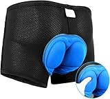 COTOP Fahrrad Unterhosen Herren, Radunterhose Gepolstert Gel, Radlerhose mit Polster, Geschenk für Radfahrer, Schnell und Atmungsaktives Motorrad Reitzubehör (XXL)
