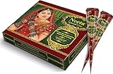 Neeta 12 Stück gebrauchsfertige Haarfärbekegel mit Henna-Paste, rotbraune Farbtuben, Farbe für Frauen, perfekt für punktuelles Haarfärben, langlebig und frei von Tierversuchen