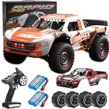 Yidedraw 1:14 RC Cars, bürstenlos, 70 KMH, Hochgeschwindigkeits-Fernbedienung, Geländewagen, RC Trophäe für Erwachsene und Kinder, 4WD Off-Road RC Buggy Big Short Course RC Truck Fast Monster Truck