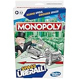 Monopoly Kompakt Brettspiel, klassisches Familienspiel in der Reiseversion für unterwegs, 2 bis 6 Spieler, Strategiespiel geeignet ab 8 Jahren, Reisespiel für die Familie