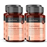 Magnesiumglycinat Dreifachstärke 1350 mg – 360 Tabletten (4 Dosen à 90) – 202,5 mg elementares Magnesium pro Tablette – 12-Monats-Vorrat – 100% glycin-chelatiert, magenschonend