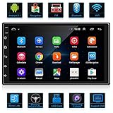 ANKEWAY Das Neueste Upgrade 7 Zoll Android Autoradio 2 DIN, 1080P HD Touchscreen Auto Multimedia System mit GPS Navigation/WiFi/Bluetooth Freisprechfunktion/Rückfahrkamera