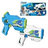 Hydro M.A.D. Mini-Blaster, Doppelpack, elektronische Wasserpistolen in Blau und Weiß, Reichweite bis zu 5 m, Spielzeug für Outdoor-Spiele, Jungen und Mädchen ab 8 Jahren, Bizak (62001154)