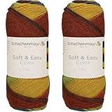Schachenmayr Soft & Easy Color, 100G Earth Color Handstrickgarne (Packung mit 2)